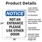 Signmission Not An Entrance Please Use Other Door OSHA Notice Sign, Aluminum, 18in W x 24in L, 2PK OS-2PACK-NS-A-1824-V-15149 - alternate 2